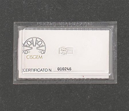 PIETRE SCIOLTE DIAMANTE SIGILLATO IN BLISTER. Taglio brillante di cts. 0,6530...