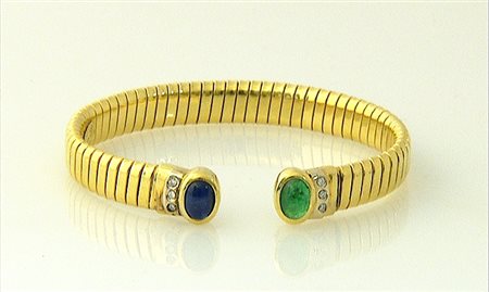 BRACCIALE BRACCIALE. In oro giallo 18 kt a tubogas con anima interna in...
