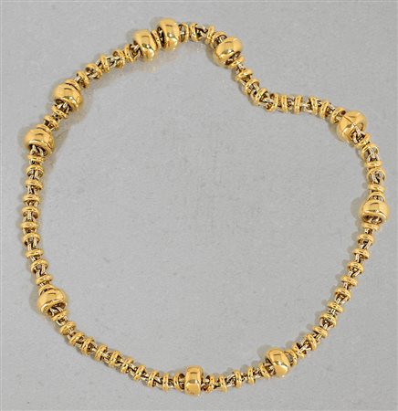 POMELLATO COLLANA. In oro giallo 18 kt collezione "RONDELLE" montatura...