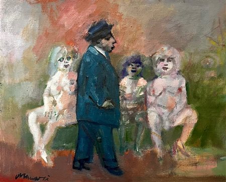 Mino Maccari “Figure ai giardini pubblici”