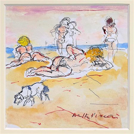 Walter Piacesi “Figure al mare” 1991