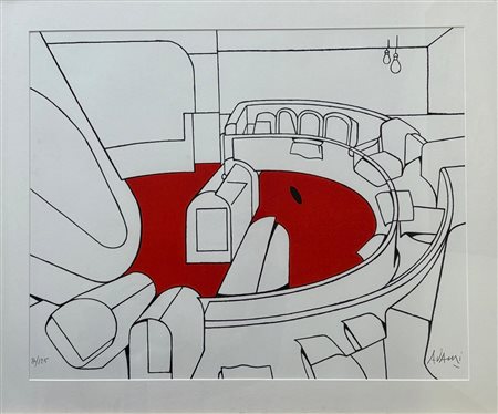 Valerio Adami “El circulo de piedra” 1970