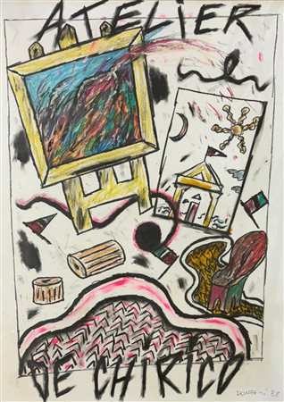 Bruno Donzelli "Atelier De Chirico" 1988