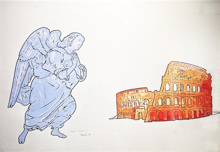 Renato Mambor, Angelo e Colosseo, 1995