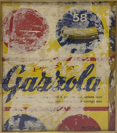 Mimmo Rotella, Pasta Gazzola, 1962