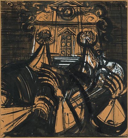 Luigi Spazzapan, Ss. Cosma e Damiano, 1947