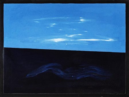 Franco Angeli, Orizzonte crepuscolare, 1975