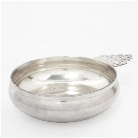 Argentieri Ricci - Tastevin in argento 800 con presa decorata