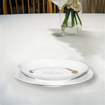 Rosenthal Group Germany - Servizio di piatti Rosenthal Studio-linie Bianco con decori floreali oro