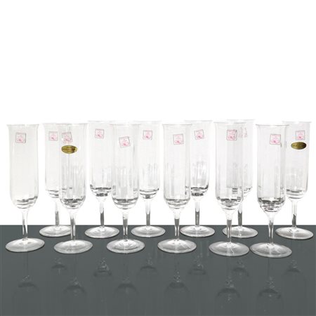 N°12 Flute in cristallo di Censo