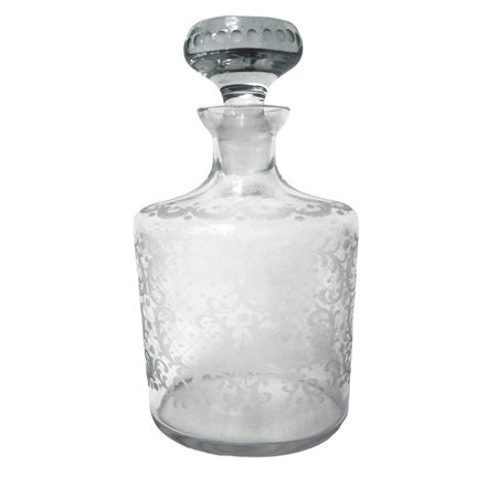 Bottiglia decanter con decori