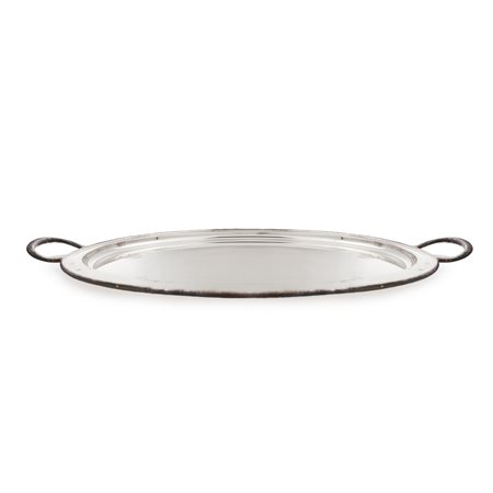 Vassoio ovale con manici in Sheffield.