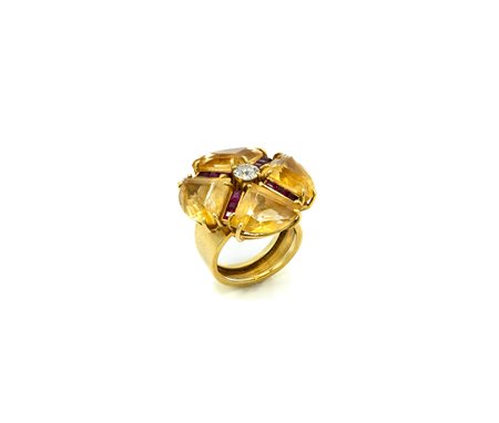 Anello in oro giallo 18kt