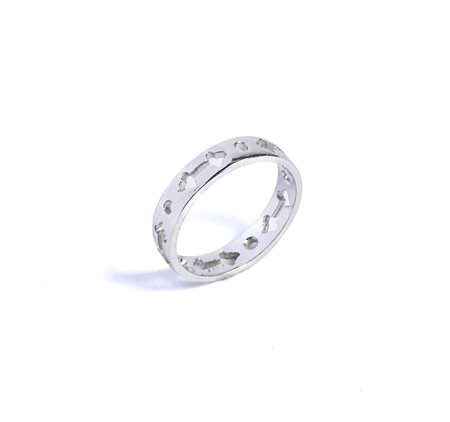 Anello in oro bianco 18kt