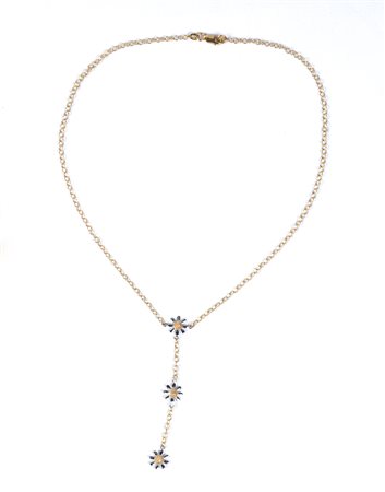 Collana in oro bicolore 18kt
