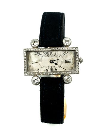 Cartier, orologio bracciale art-déco