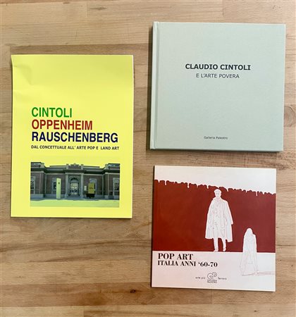 CLAUDIO CINTOLI E COLLETTIVE D'ARTE - Lotto unico di 3 cataloghi