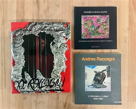 ANDREA RACCAGNI - Lotto unico di 3 cataloghi
