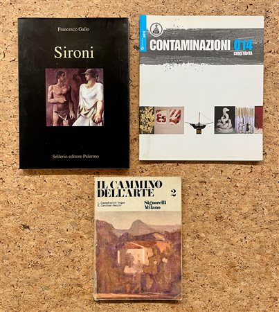 MARIO SIRONI E COLLETTIVE D'ARTE - Lotto unico di 3 cataloghi