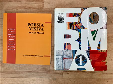 POESIA VISIVA E FORMA UNO - Lotto unico di 2 cataloghi
