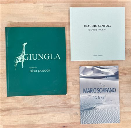 PINO PASCALI, CLAUDIO CINTOLI E MARIO SCHIFANO - Lotto unico di 3 cataloghi