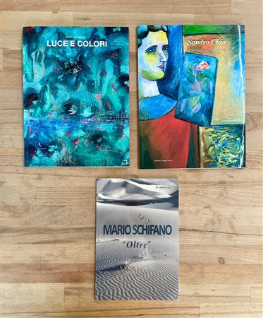 MARIO SCHIFANO, SANDRO CHIA E ANTONIO CORPORA - Lotto unico di 3 cataloghi