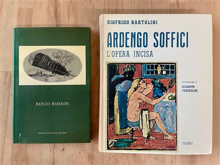 MONOGRAFIE DI ARTE GRAFICA (ARDENGO SOFFICI E RENZO BIASON) - Lotto unico di 2 cataloghi