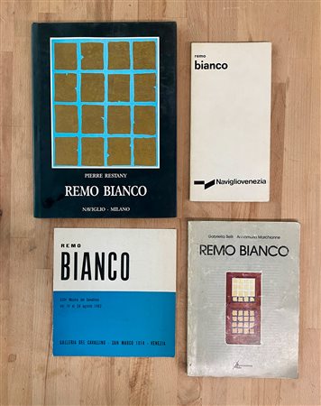 REMO BIANCO - Lotto unico di 4 cataloghi e una locandina