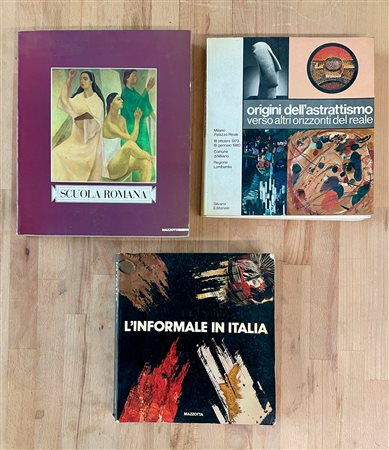 ARTE INFORMALE, ASTRATTA E SCUOLA ROMANA - Lotto unico di 3 cataloghi: