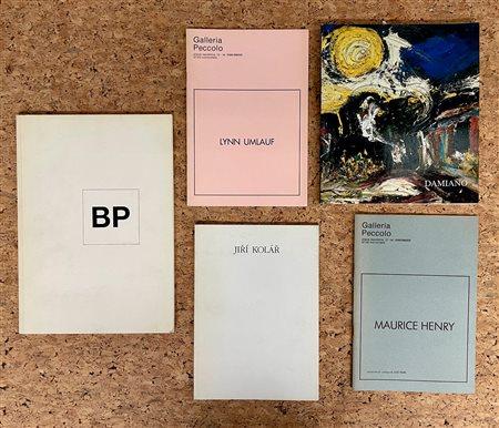 ARTISTI INTERNAZIONALI DEL DOPOGUERRA - Lotto unico di 5 cataloghi