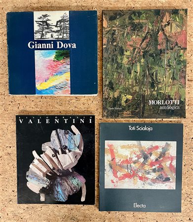ASTRAZIONE E INFORMALE (GIANNI DOVA, ENNIO MORLOTTI E TOTI SCIALOJA) - Lotto unico di 4 cataloghi:
