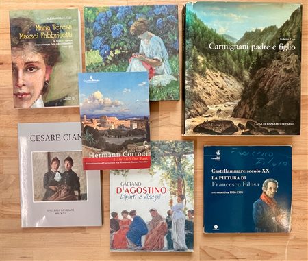 PITTURA FIGURATIVA ITALIANA TRA '800 E '900 - Lotto unico di 7 cataloghi