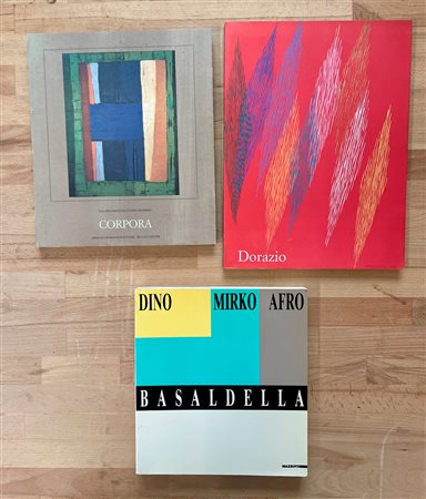 PIERO DORAZIO, ANTONIO CORPORA E DINO, MIRKO E AFRO BASALDELLA - Lotto unico di 3 cataloghi