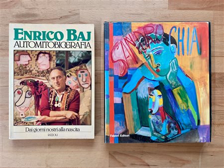 SANDRO CHIA E ENRICO BAJ - Lotto unico di 2 cataloghi