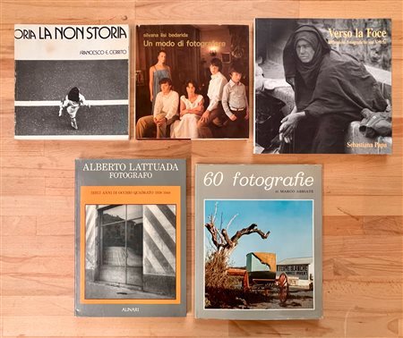 FOTOGRAFIA (MONOGRAFIE DI FOTOGRAFI ITALIANI) - Lotto unico di 5 cataloghi