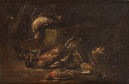 Baldassare de Caro (Napoli 1689 - Napoli 1750)  - Cacciagione di penna