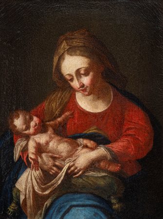 Giuseppe Antonio Luchi, detto il Diecimino (Borgo a Mozzano 1709 - 1774)  - Madonna con Bambino