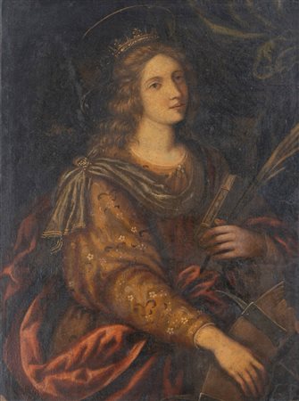 Scuola italiana, secolo XVII - Santa Caterina d'Alessandria