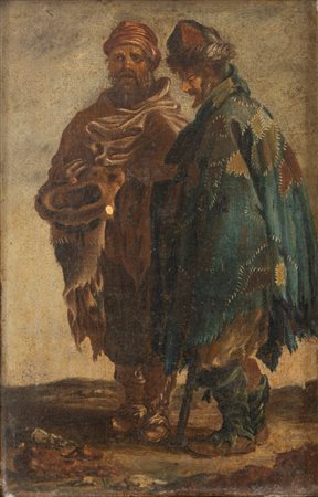 Seguace di Michelangelo Cerquozzi  - Due mendicanti