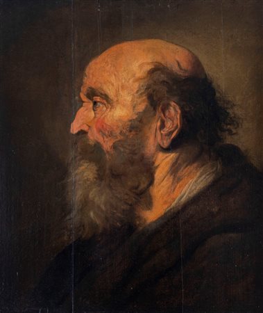 Maniera di Pieter Paul Rubens - Testa virile di profilo