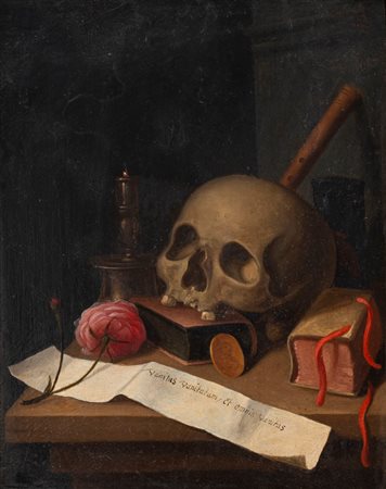 Scuola fiamminga, secolo XVII - Vanitas