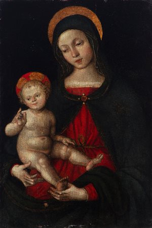 Scuola umbra, inizi secolo XVI - Madonna con Bambino