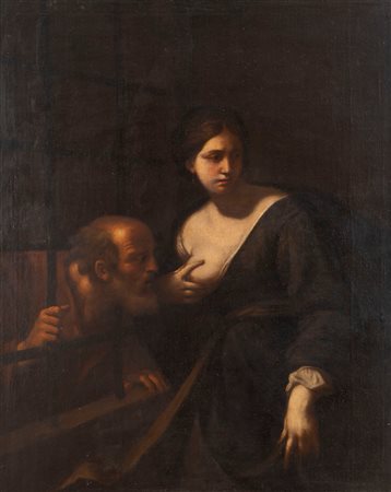 Andrea Vaccaro (Napoli 1604 - 1670)  - Carità romana