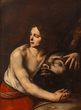 Andrea Vaccaro (Napoli 1604 - 1670)  - Davide con la testa di Golia