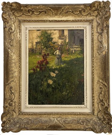 Giuseppe Gheduzzi Crespellano 1889 - 1957 Torino Giardino a Macugnaga