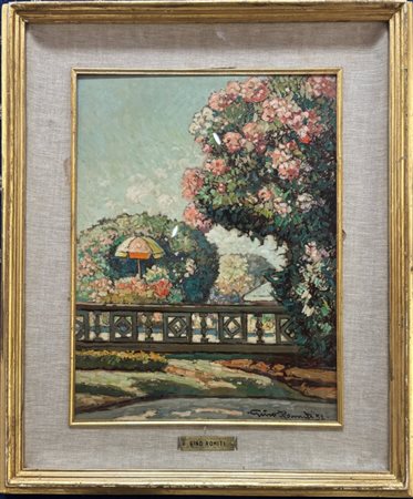Gino Romiti Livorno 1881 - 1967 Giardino di Villa 