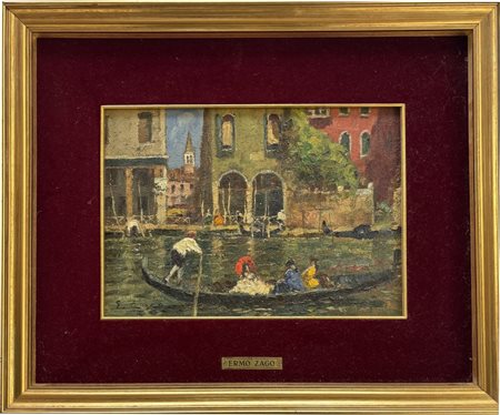 Erma Zago Bovolone (VR) 1880 - 1942 Milano Gondoliere a Venezia