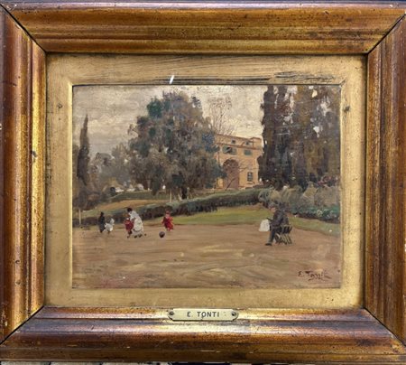 Egidio Tonti Presicce(LE) 1887 - 1965 Roma Momenti al parco