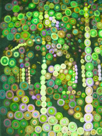 AFTAB AHMED BUTT Pakistan 1959 PAESAGGIO 2014 Olio su velluto 40x30...