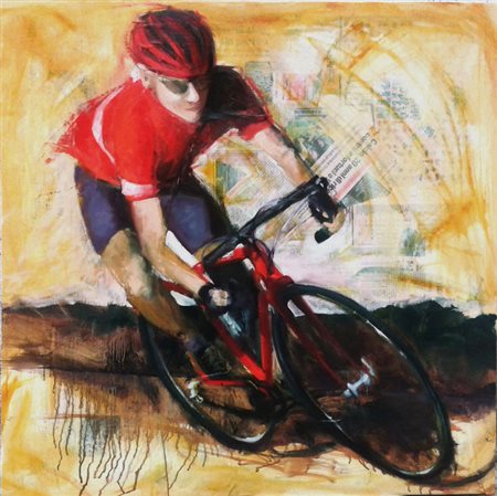 MASSIMILIANO MALIMPENSA Como 1970 LE DISCESE ARDITE 2014 Olio su tela 80x80...